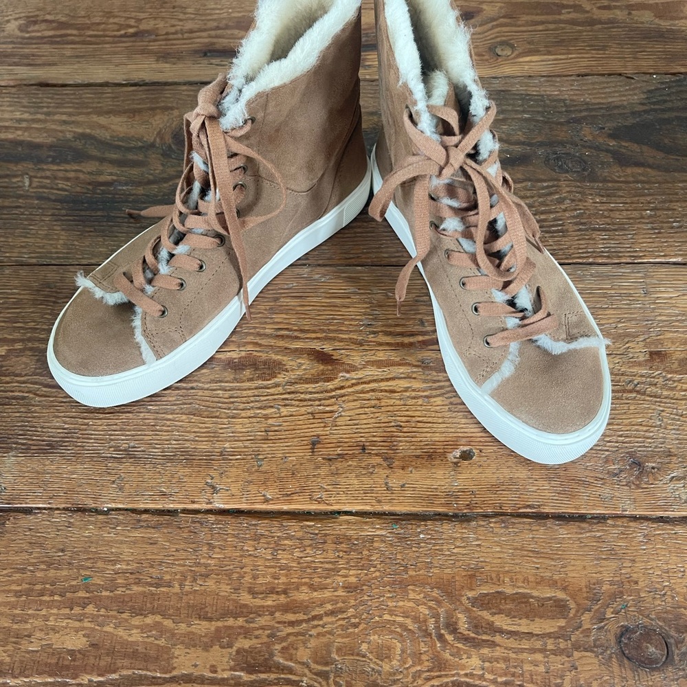 UGG Women's Tan High-Top Sneakers - Picture 6 of 6